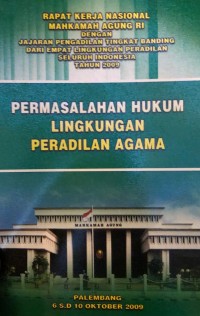 Permasalahan Hukum Lingkungan Peradilan Agama