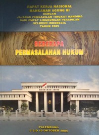 Beberapa Permasalahan Hukum