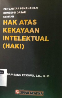 Pengantar Pemahaman Konsepsi Dasar Sekitar Hak Atas Kekayaan Intelektual (HAKI)