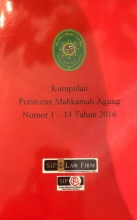 Kumpulan Peraturan Mahkamah Agung Nomor 1 - 14 Tahun 2016