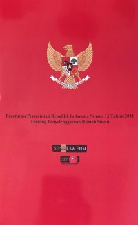 PP RI Nomor 13 Tahun 2021 tentang Penyelenggaraan Rumah Susun